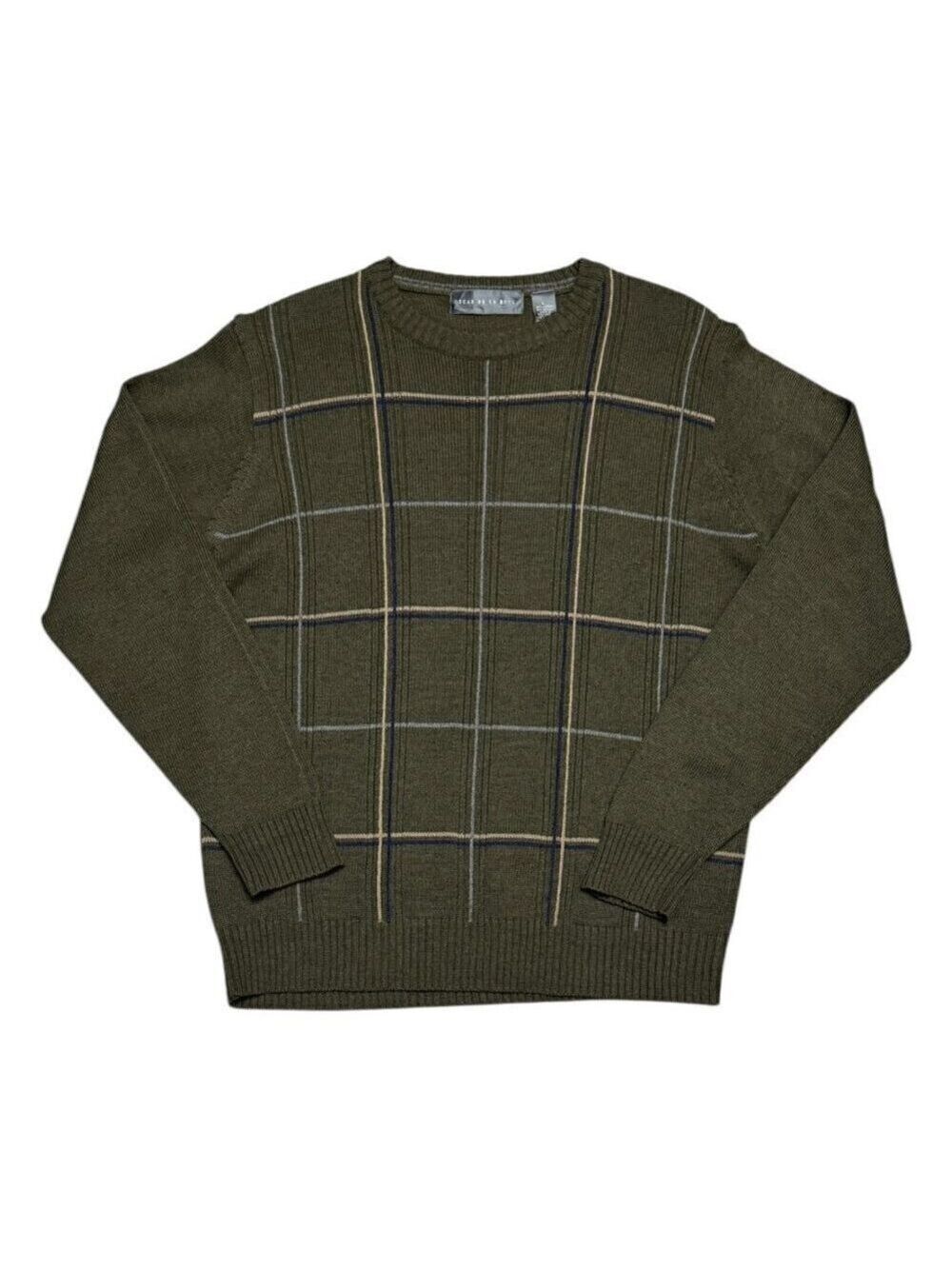 OSCAR DE LA RENTA Knit Luxury Designer Business Casual Sweater Mens Large